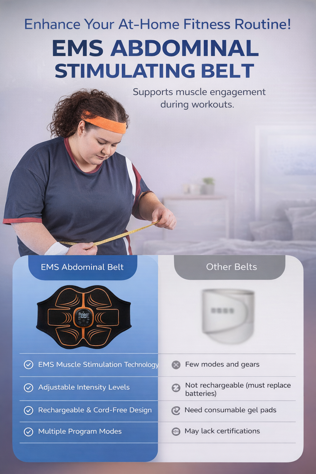 EMS Abdominal Stimulator Belt