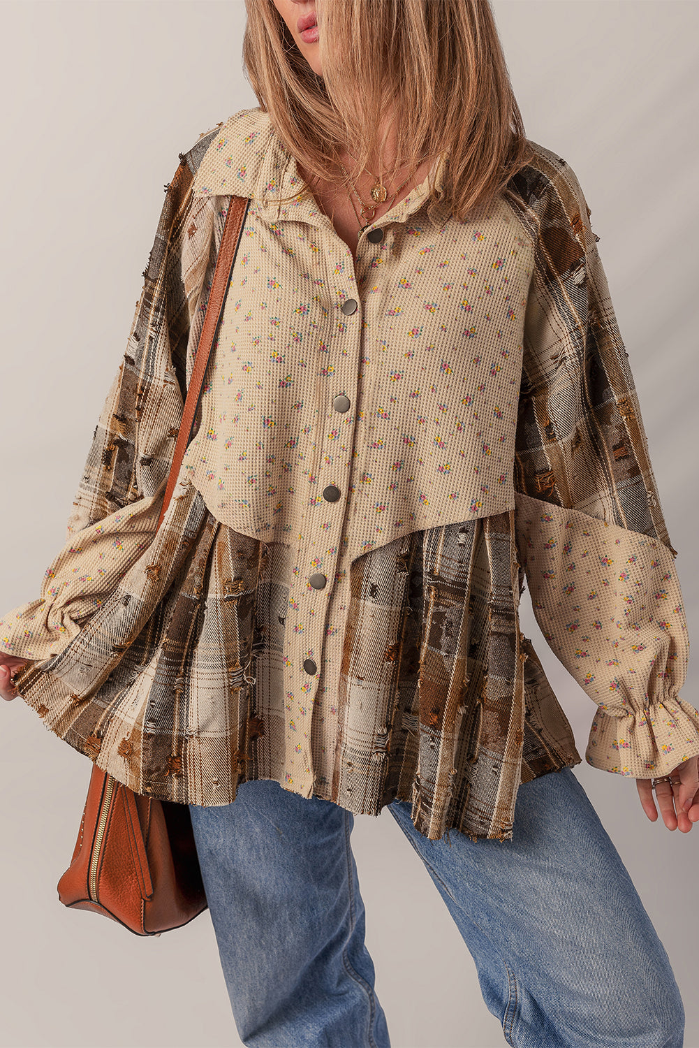 Plaid About You Patchwork Top