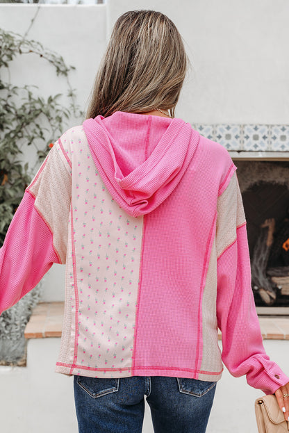 The Cottage Cutie Patchwork Hoodie Top