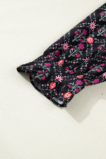 Dark Romance Floral Top