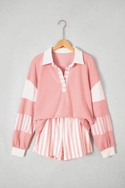 Stripe Expectations Top & Short Set