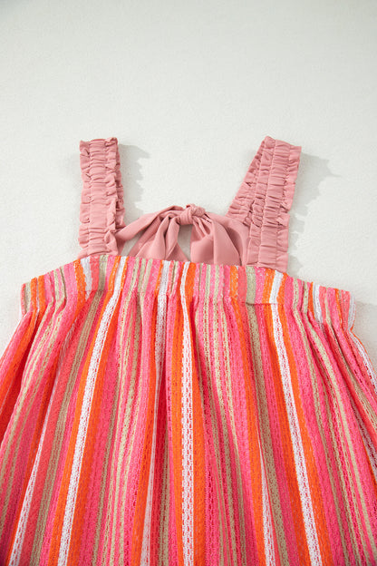 Coral Coast Striped Maxi Dress