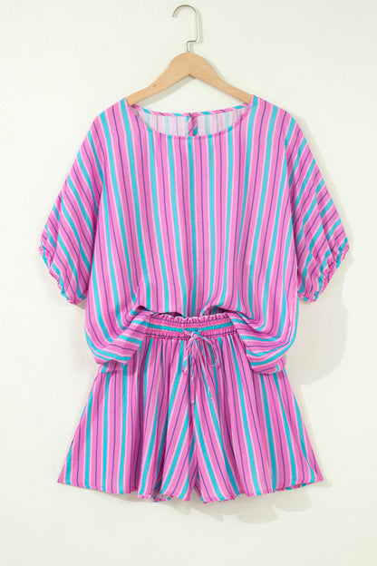 Striped Happens Top & Short Set