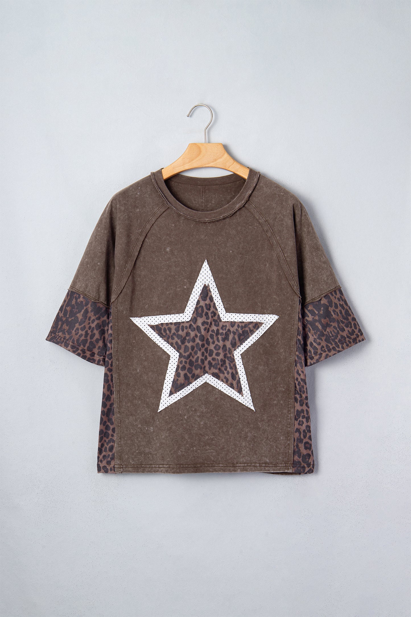 Leopard Star Patch T-Shirt