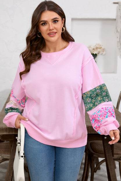 Patch Perfect Floral Plus Size Top