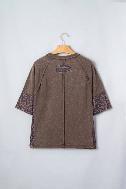 Leopard Star Patch T-Shirt