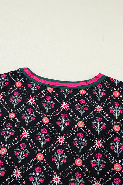 Dark Romance Floral Top