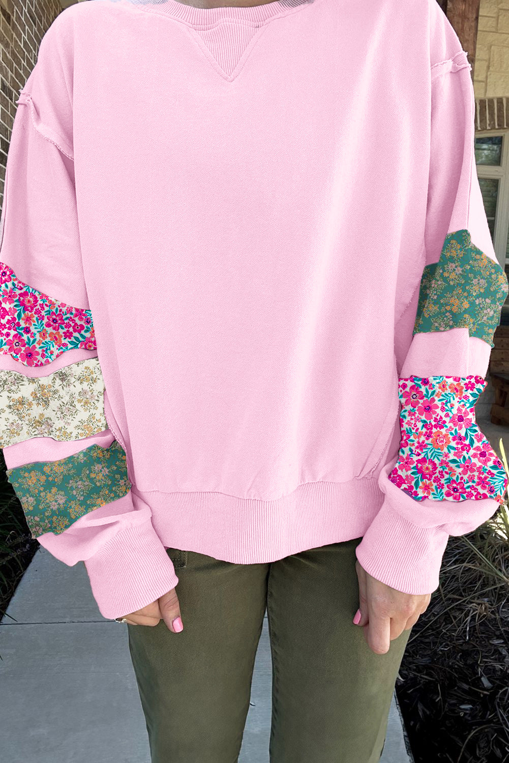 Patch Perfect Floral Plus Size Top