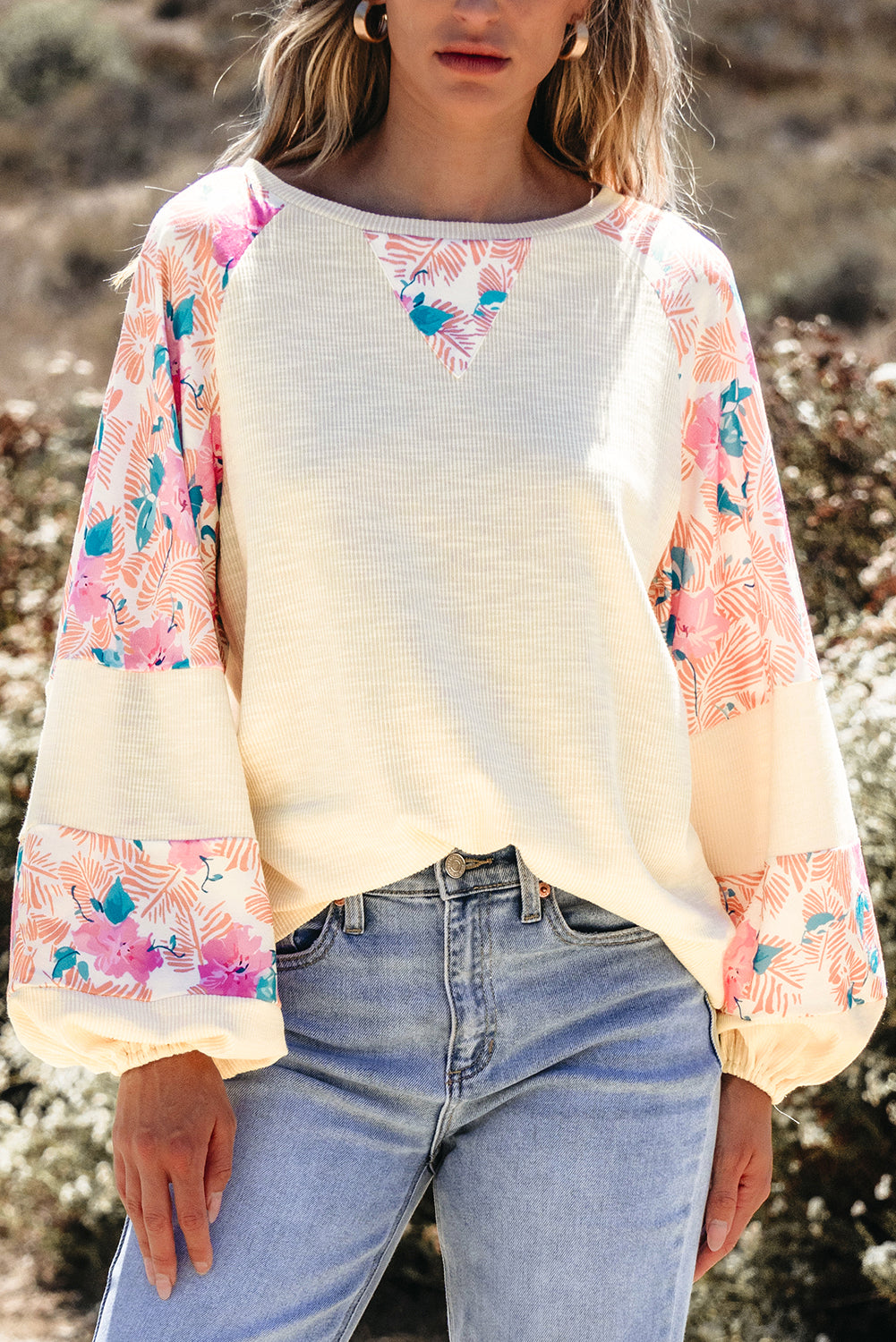 Petal & Patch Balloon Sleeve Top