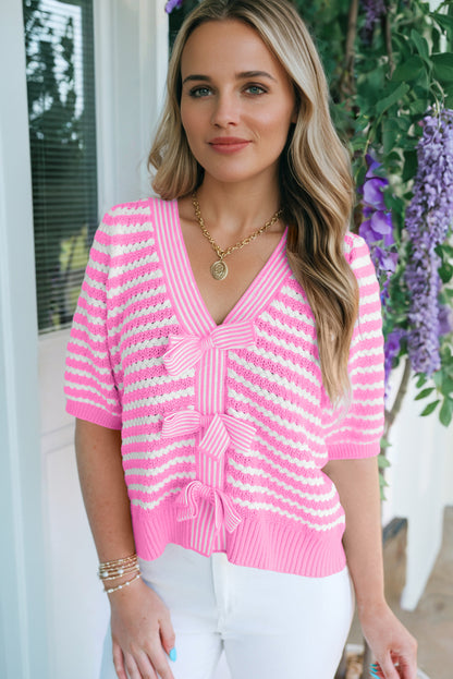 Bow & Behold Striped Top
