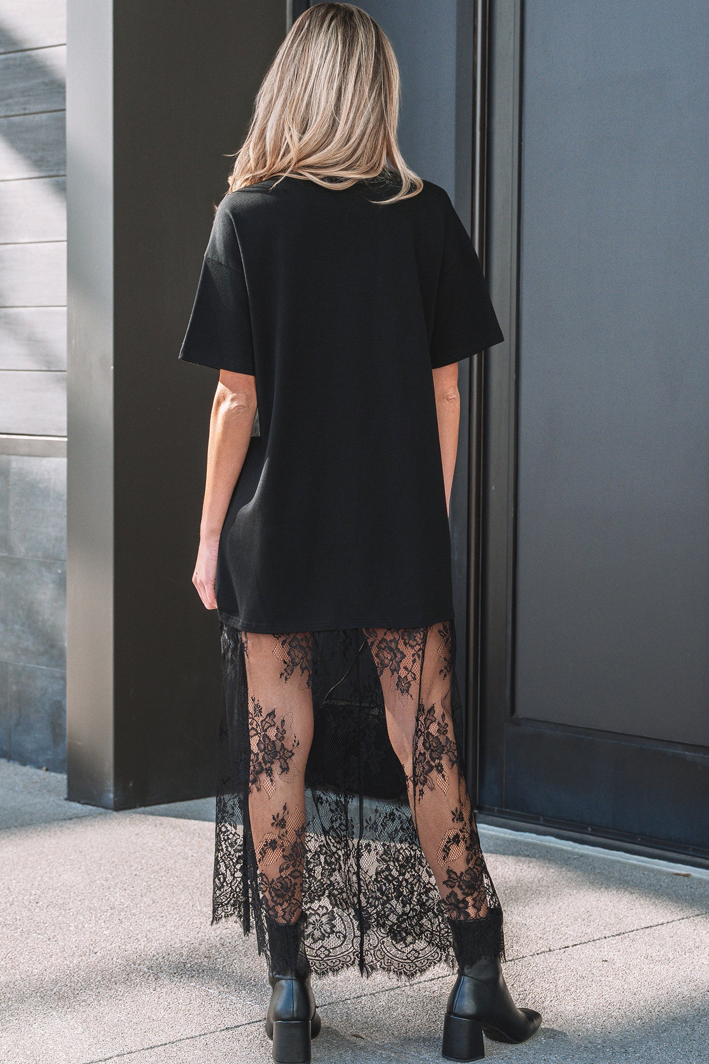 Midnight Lace Maxi Dress