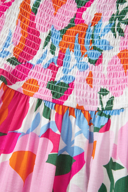 Pink Oasis Floral Maxi Dress