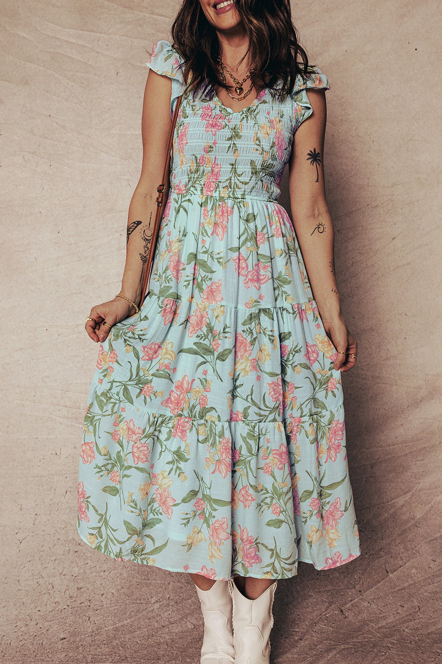 Smock Of The Town Midi Dress