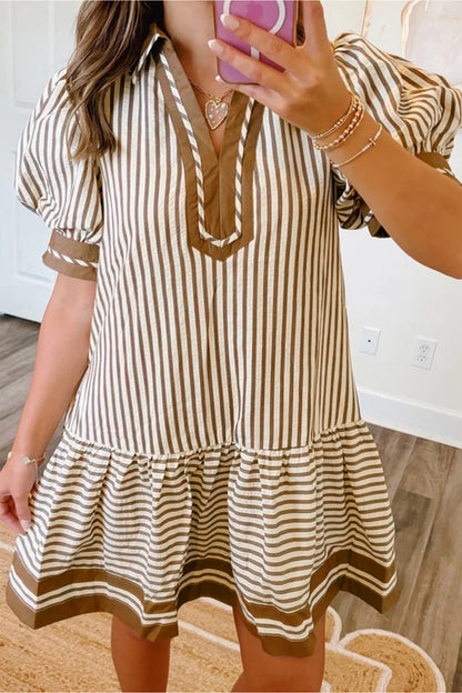 The Latte Lines Mini Dress