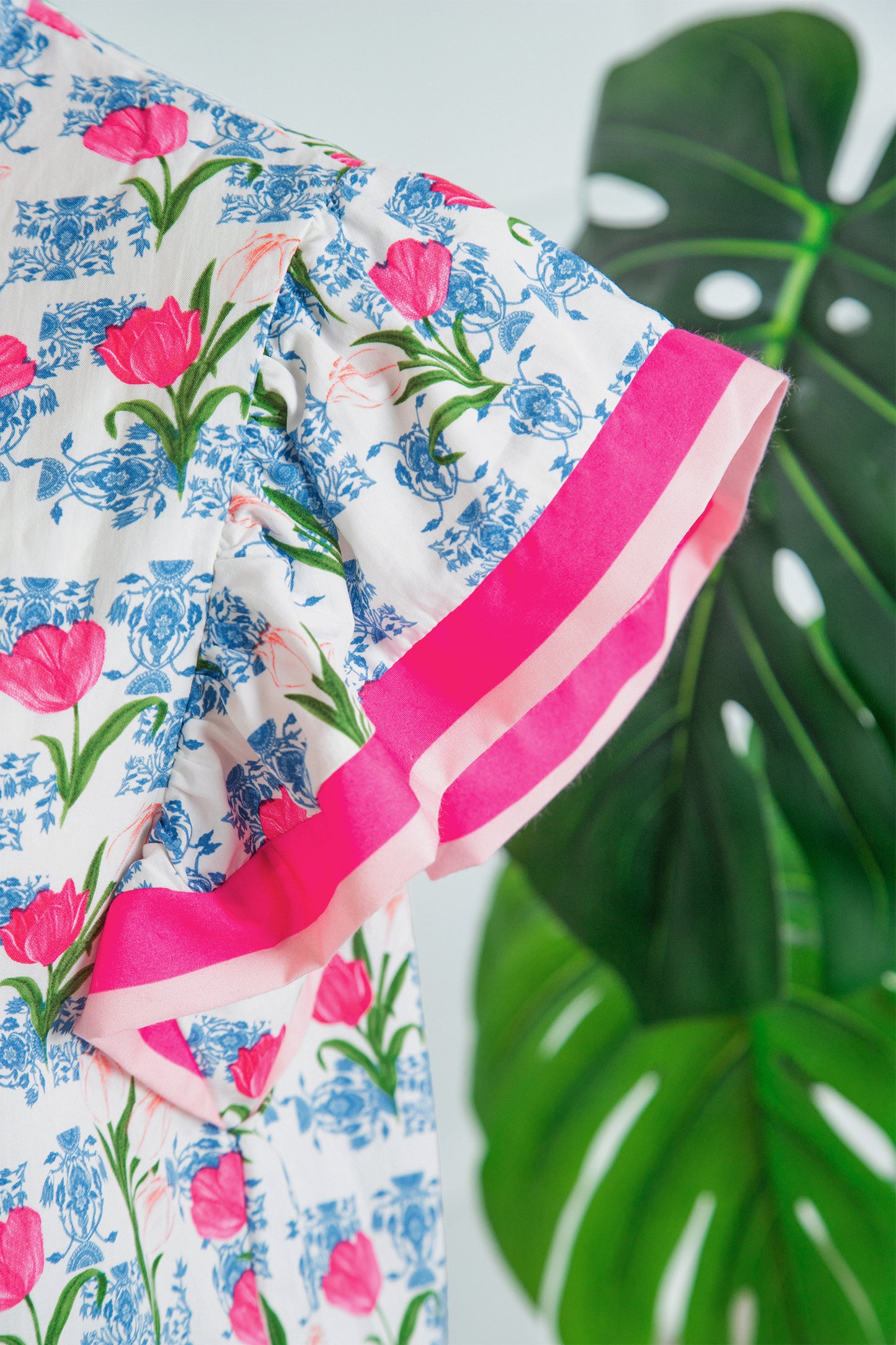 Tulip & Toile Ruffle Top