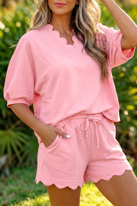 Scalloped Sweetie Top & Short Set