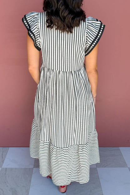 Line Leader Plus Size Maxi Dress