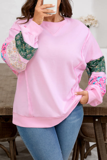 Patch Perfect Floral Plus Size Top