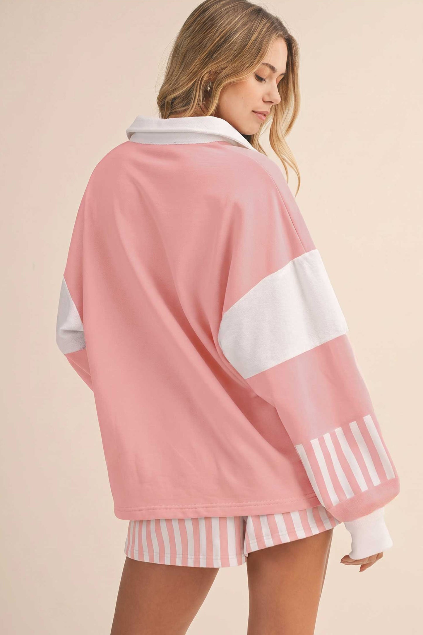 Stripe Expectations Top & Short Set