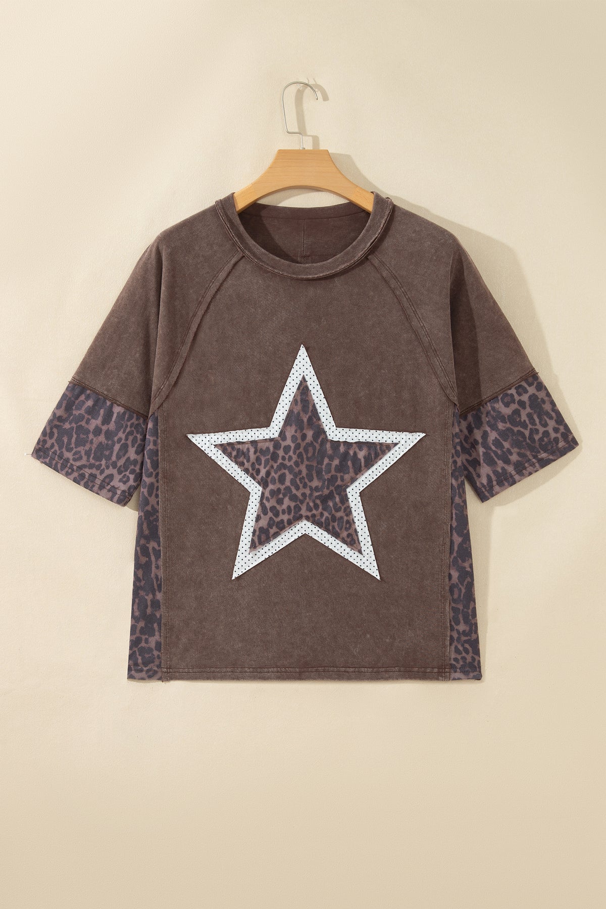 Leopard Star Patch T-Shirt