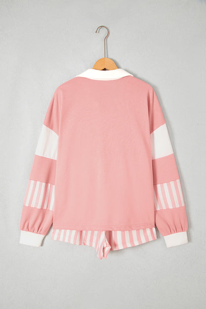 Stripe Expectations Top & Short Set
