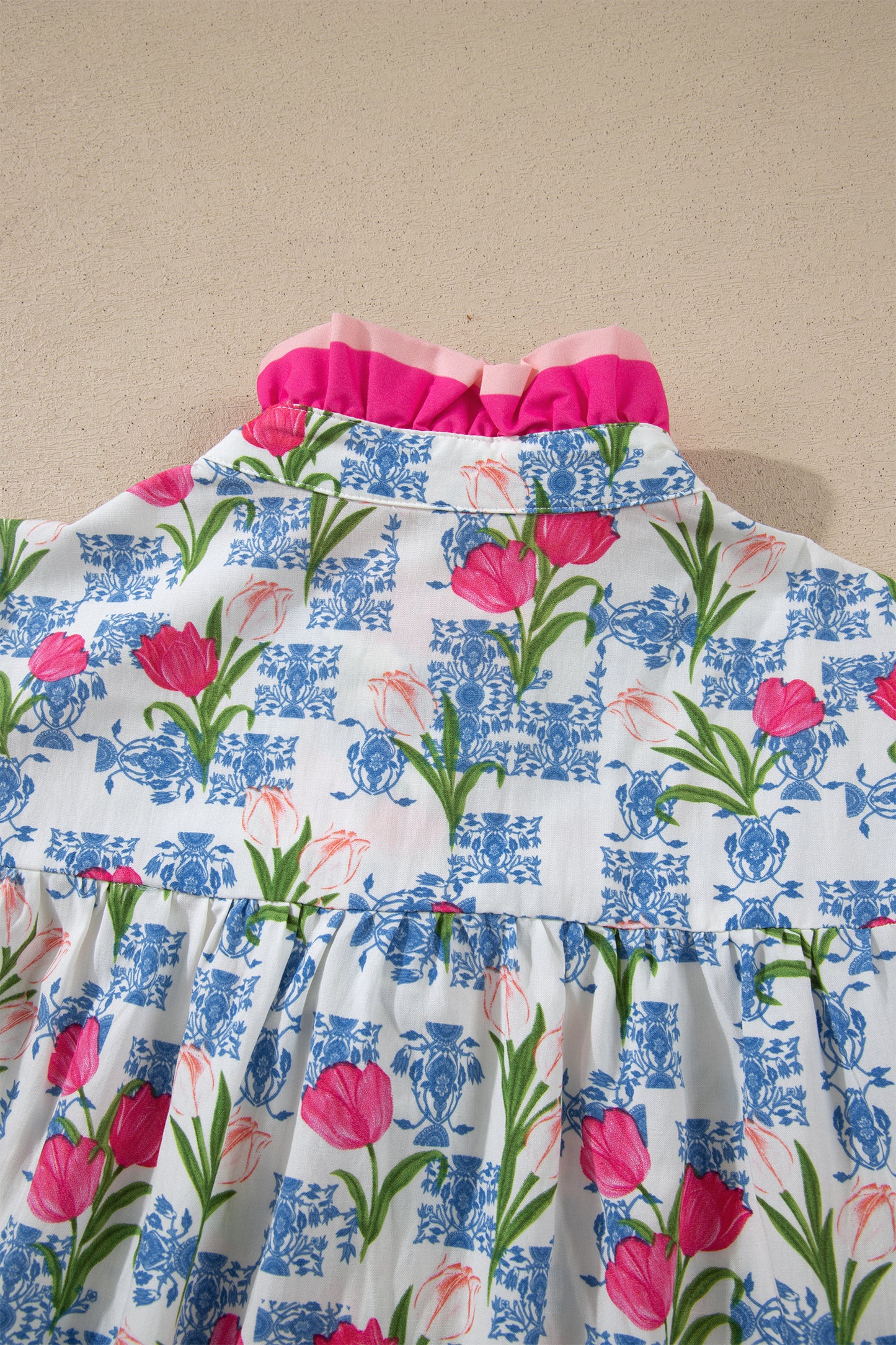 Tulip & Toile Ruffle Top