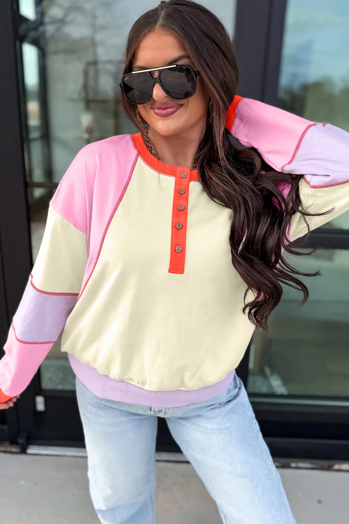 Candy Crush Colorblock Pullover