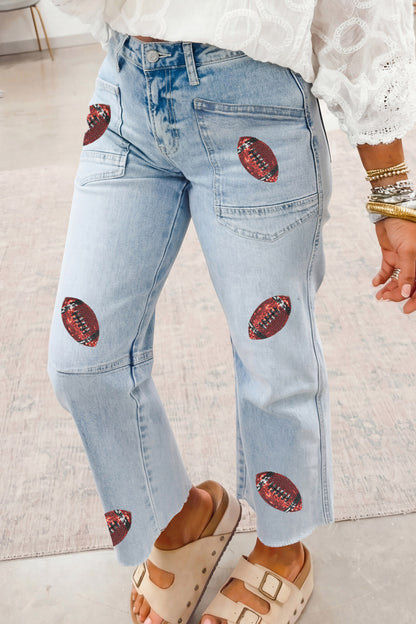 Football Fever Sequin Jeans