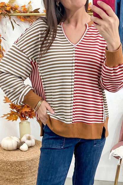 Mixed Signals Striped Top