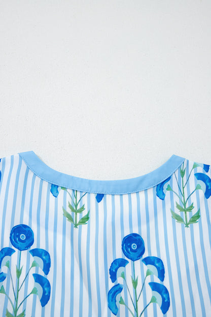 Blue Belle Bloom Mini Dress