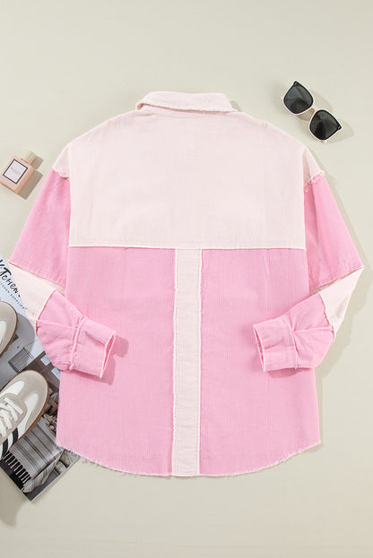 Blush Rush Corduroy Shacket