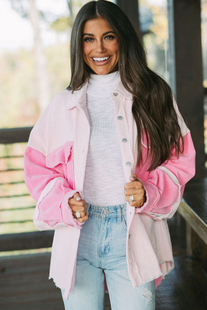 Blush Rush Corduroy Shacket