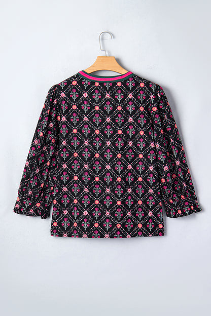 Dark Romance Floral Top