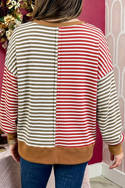 Mixed Signals Striped Top