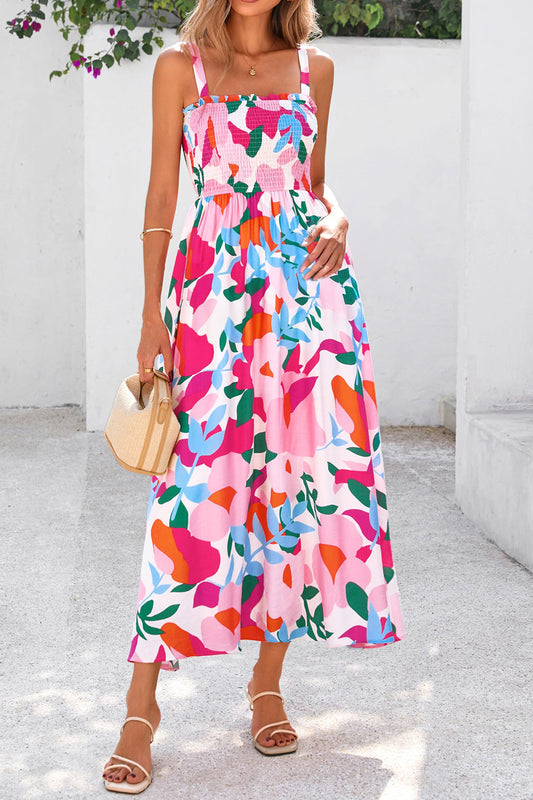 Pink Oasis Floral Maxi Dress