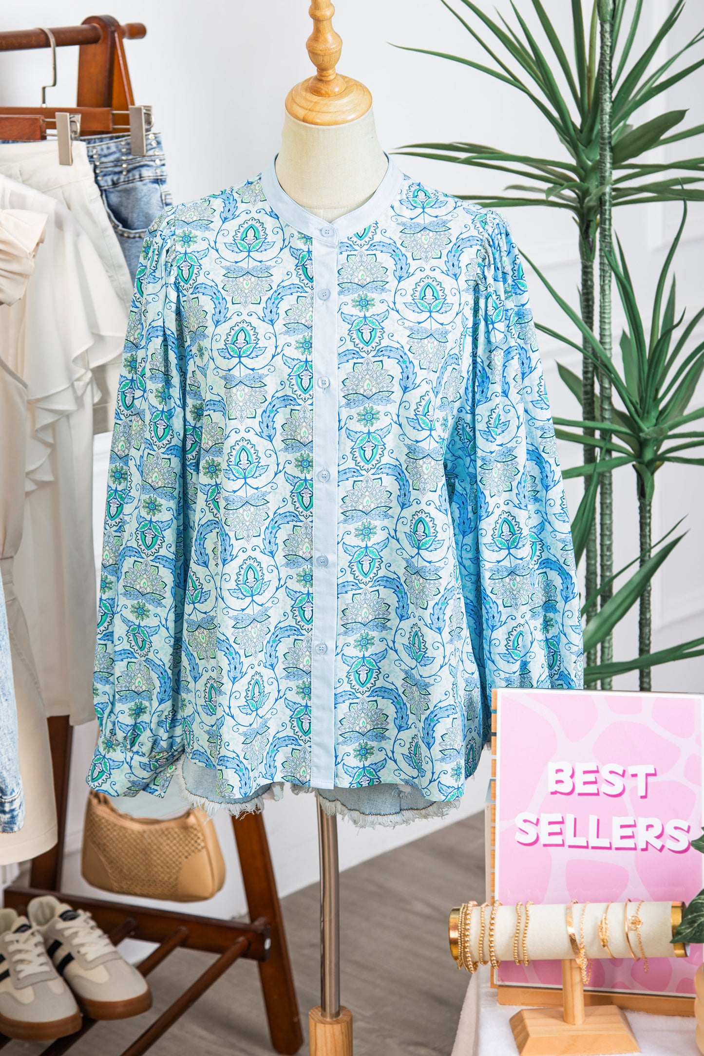 Sweet Paisley Dreams Button Down Top