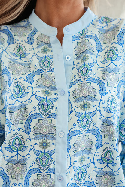 Sweet Paisley Dreams Button Down Top