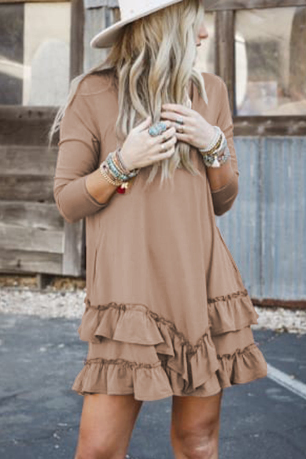 Ruffle & Roast Mini Dress
