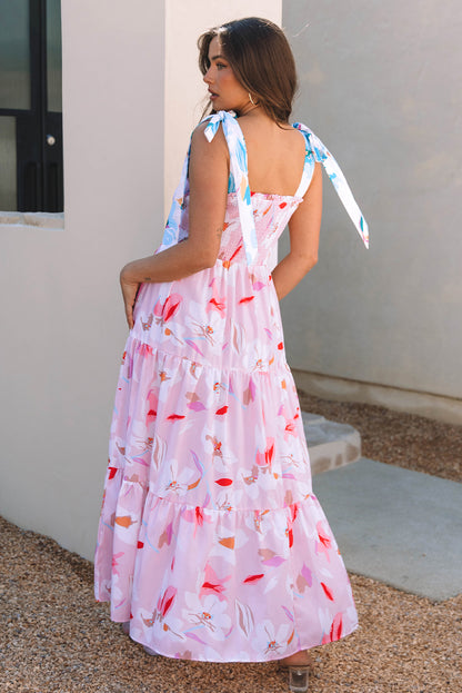 Pretty In Petals Smocked Maxi Dress