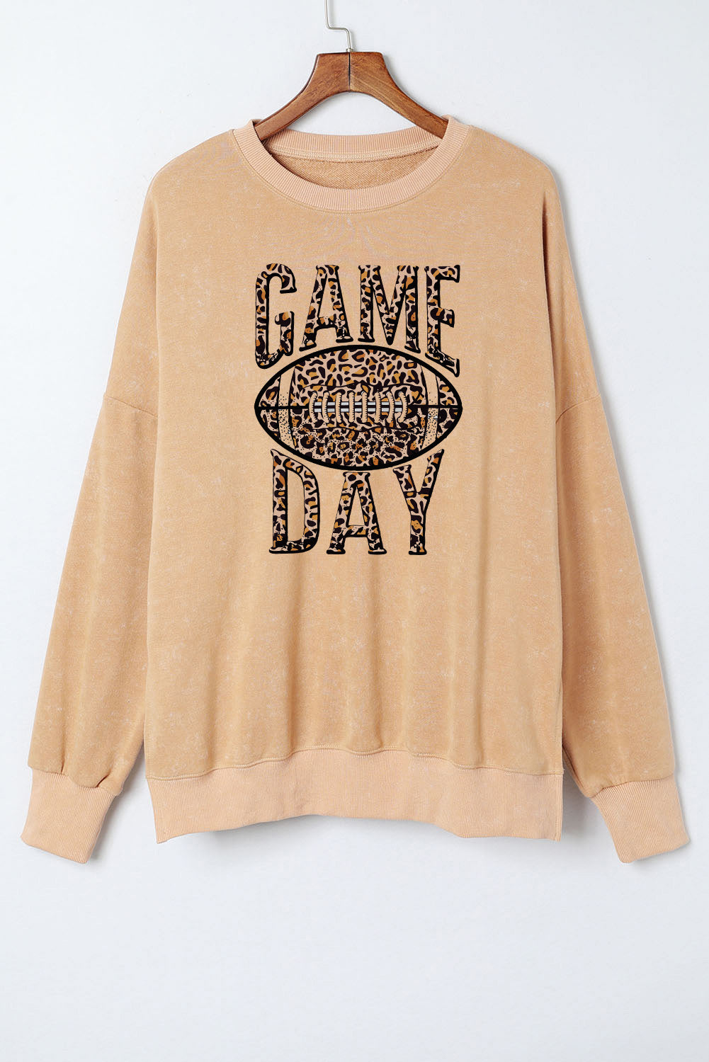 Game Day Leopard Football Sweatshirt