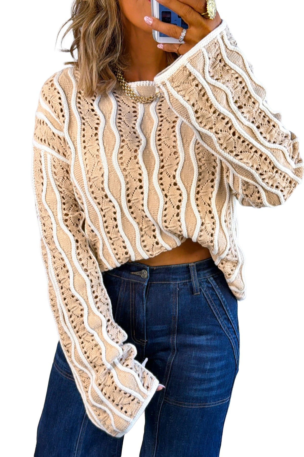 Wavy Days Knit Sweater