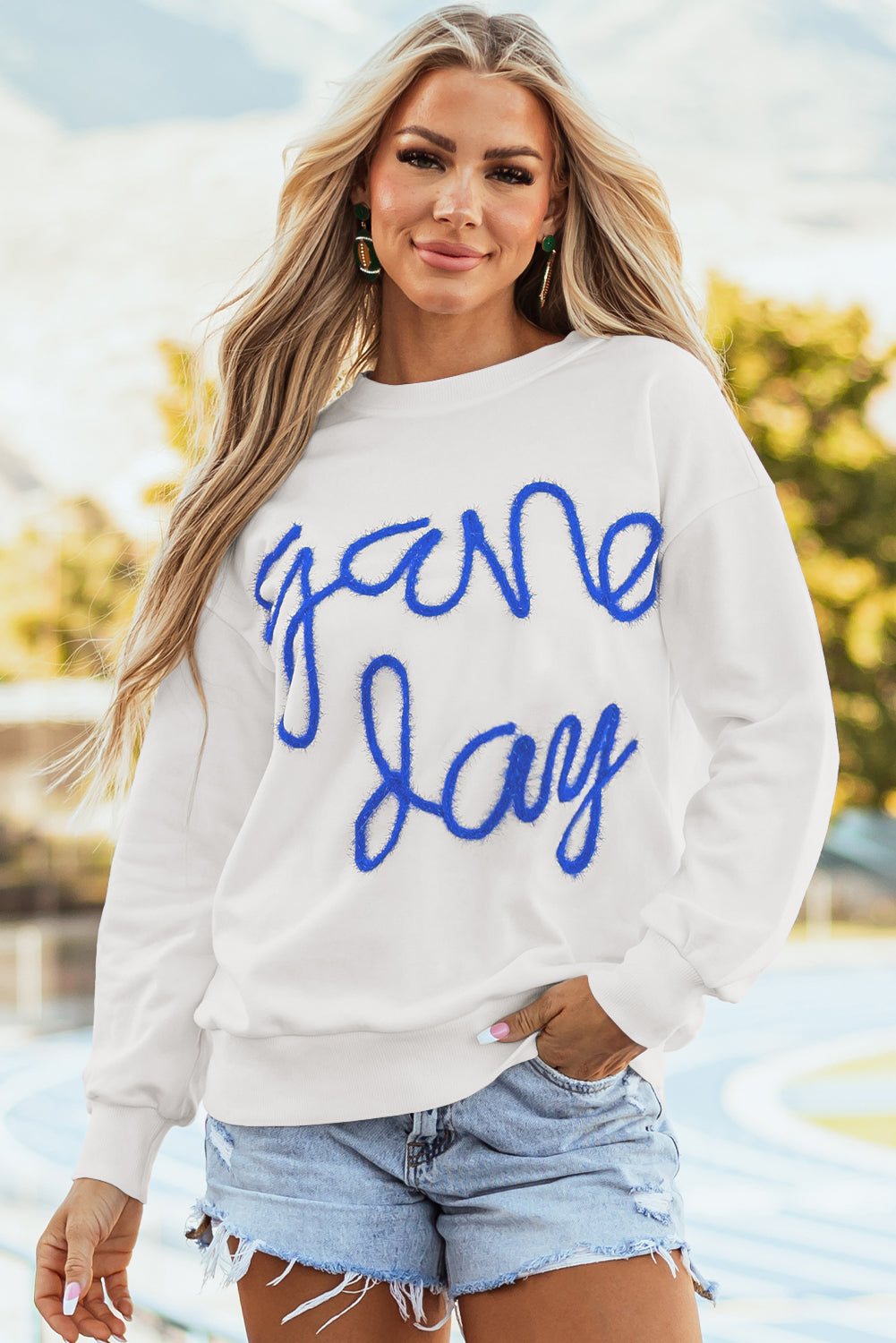 Game Day Drop Shoulder Sweatshirt