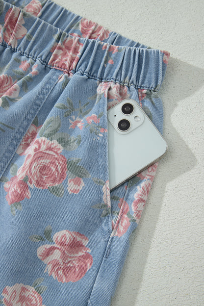Rosie Posie Denim Two Piece Set