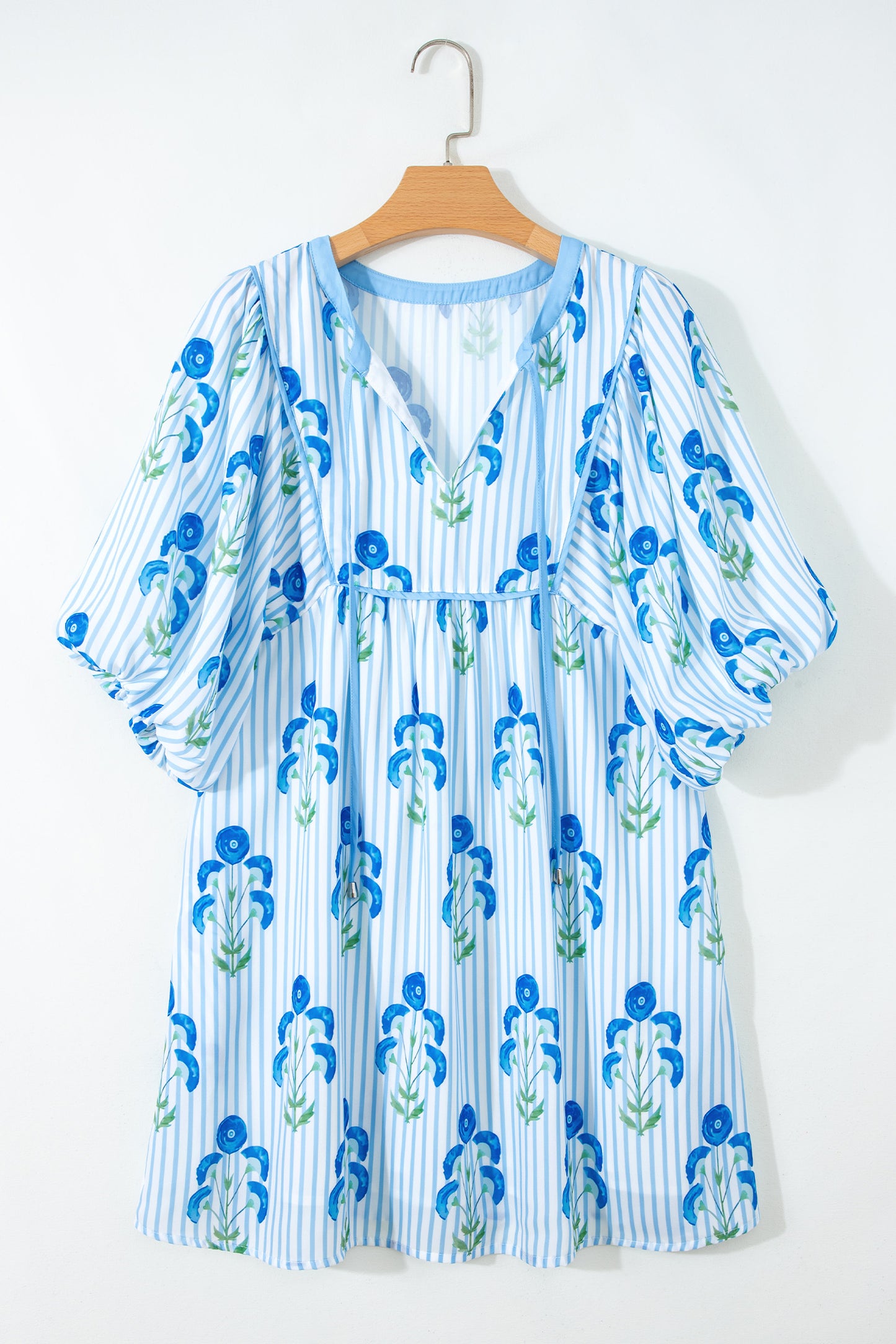 Blue Belle Bloom Mini Dress