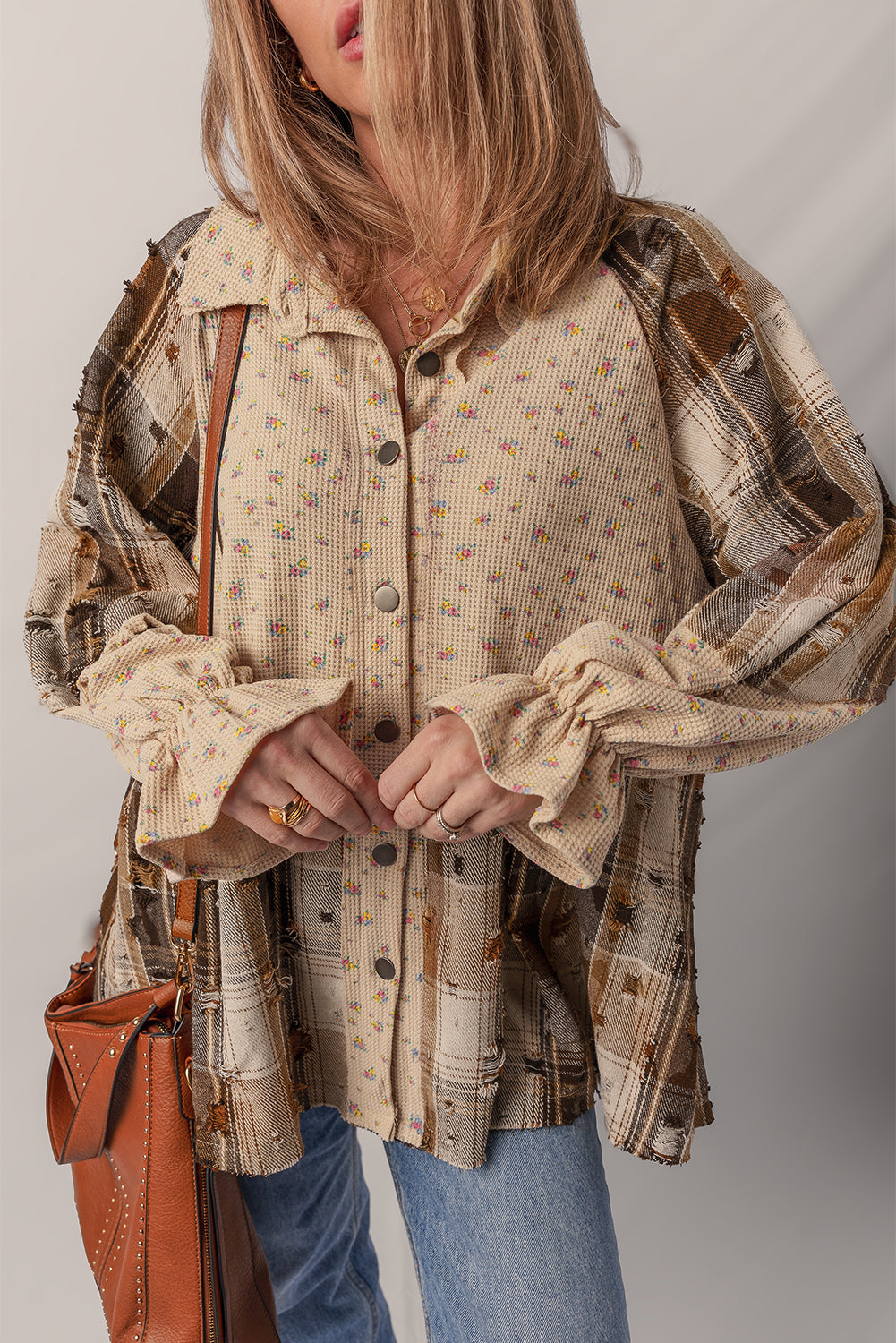 Plaid About You Patchwork Top