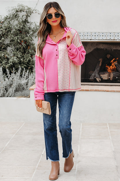 The Cottage Cutie Patchwork Hoodie Top
