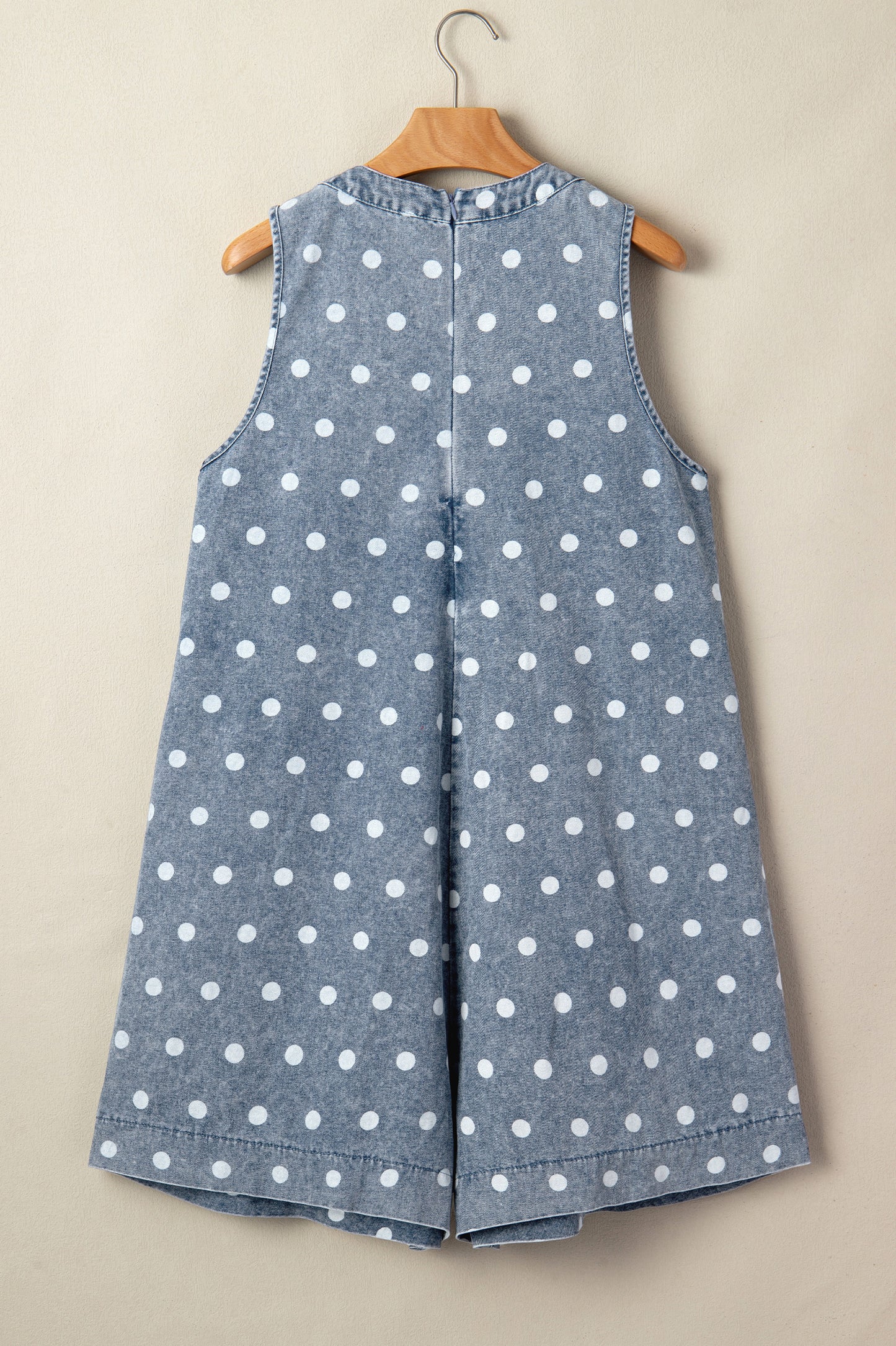 Polka Dot Daydream Denim Romper