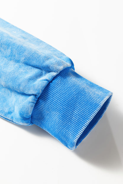 Blue Skies & Bonfires Mineral Wash Pullover