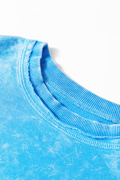 Blue Skies & Bonfires Mineral Wash Pullover