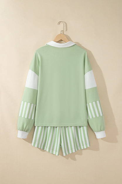 Stripe Expectations Top & Short Set
